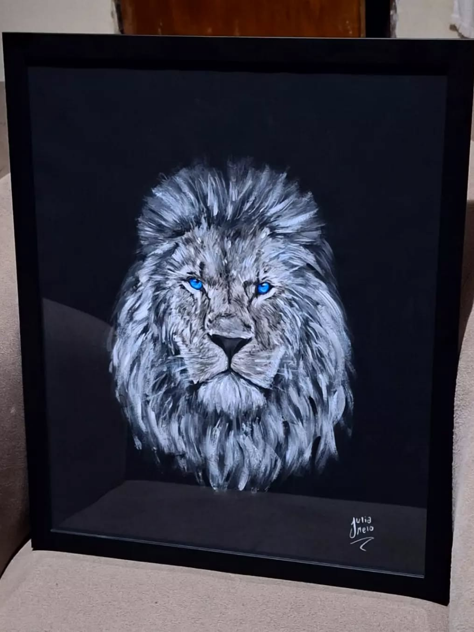 leao com olhos de Céu